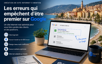 Création de site internet à Menton : les erreurs qui empêchent d’être premier sur Google